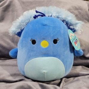 8" Priscilla the Peacock NWT Bird Squad Kellytoy HTF 2020 Squishmallow Rare New